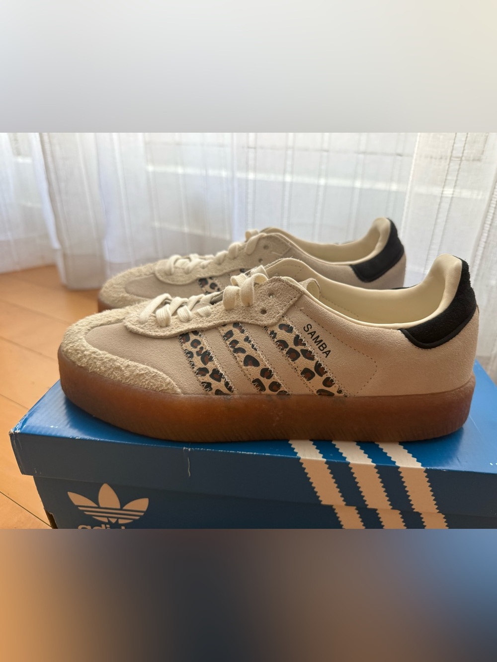 Adidas Sambae Leopard Off White JI4226 - Picture 2 of 11